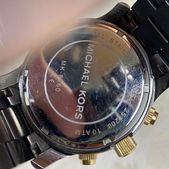 Michael Kors Men’s Gunmetal Chronograph Watch - Picture 7 of 7